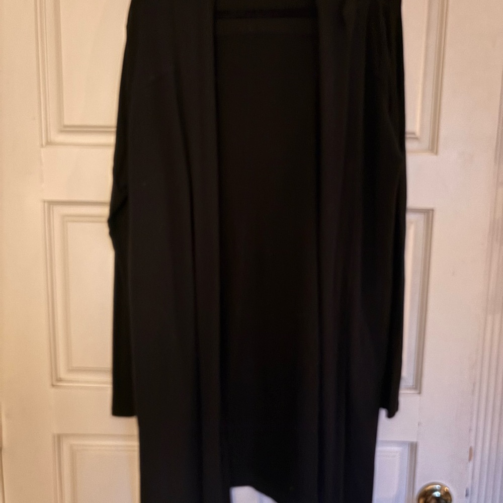 Athleta Black long wrap cardigan
